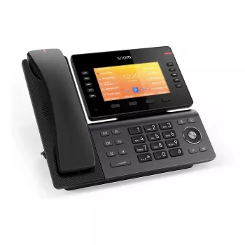 Snom D892M IP telefons, melns, darbvirsmas/pie sienas, Linux, TFT, 12,7 cm (5 collu)