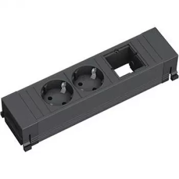 Pagarinātājs Bachmann 916.060 0,1m 2 AC Kontaktligzdas Melns