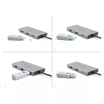 DeLOCK Port Blocker USB Type-C 10 Ports Zils