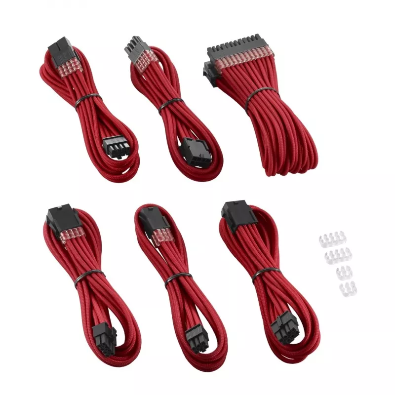CableMod ModMesh kabeļa pagarinājumu komplekts CM-PCAB-BKIT-NKR-3PC-R