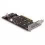 Delock PCI Express x8 karte ar 2 x iekšējo NVMe M.2 Key M (Bifurcation) Low Profile