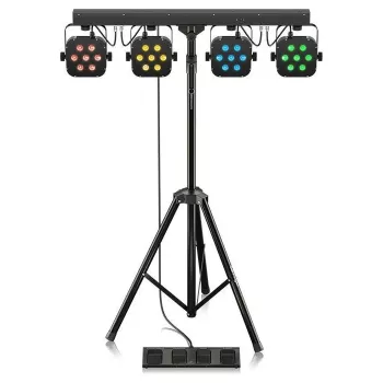 Behringer STAGE TRI LED BUNDLE ST1 komplekts 4xLEDPAR ar kontrolieri + statīvs