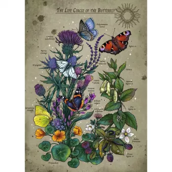 Puzle Ravensburger Circle of Life Butterfly 1000 gabali