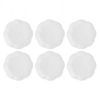 Vakariņu šķīvji LA PORCELLANA BIANCA 6 gab., balts porcelāns, 26 cm
