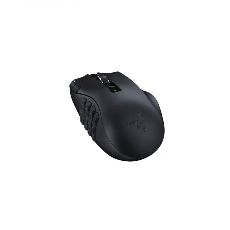 Spēļu pele Razer Naga V2 HyperSpeed RF Wireless + Bluetooth, labā roka, 30000 DPI, optiska, melna