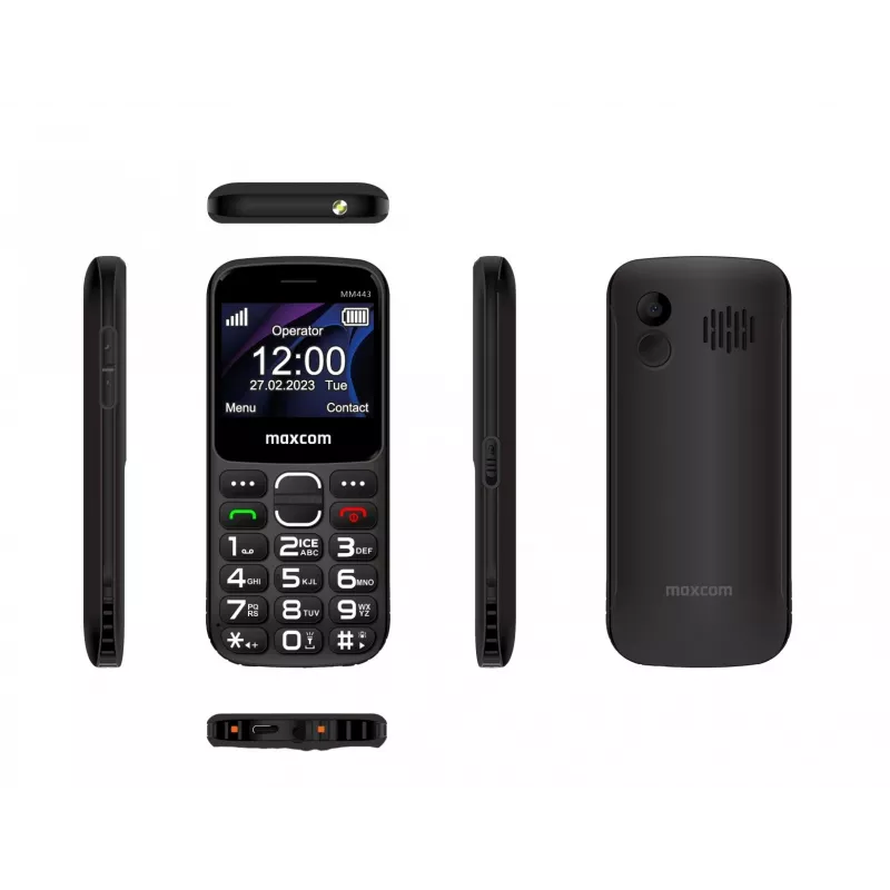 Maxcom Comfort MM443 S ar lādētāju melns