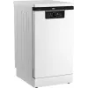 BEKO BDFS26120WQ Brīvi stāvoša trauku mazgājamā mašīna, 45 cm, 6 programmas, invertora motors, trešā atvilktne, balta