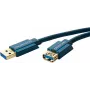 ClickTronic 1.8m USB 3.0 A/A m/f zils USB kabelis (70119)