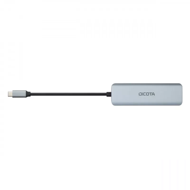 USB-C centrmezgls DICOTA D32061 10000 Mbit/s Sudrabs