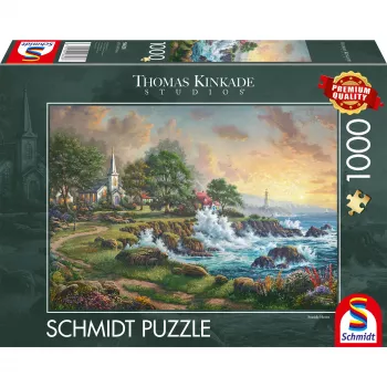 Thomas Kinkade Studios: Kleinod am Meer, Puzle 1000 gabali