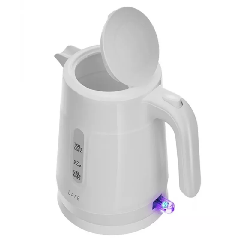 LAFE Essential S 47544 elektriskā tējkanna, 1 l, 1500 W, baltā krāsā