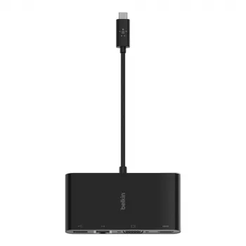 Belkin AVC005BTBK interfeisa centrmezgls USB 3.2 Gen 1 (3.1 Gen 1) Type-C melns