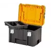 Instrumentu kaste DeWalt DWST83343-1 — alumīnijs/plastmasa, ūdensizturīga, ar šarnīra vāku, slēdzama, 1 nodalījums, 440×333×323 mm