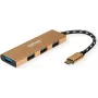 ROLINE 14.02.5049-5 USB 3.2 Gen 1 Type-C centrmezgls — zelts, ABS/alumīnijs, 5 gab. iepakojumā