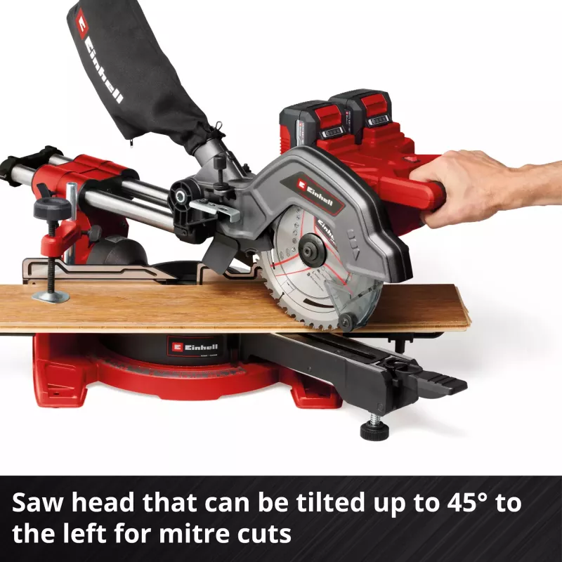 Slīpzāģis EINHELL TE-SM 36/8 L Li‑Solo 36 V (2x18 V) — bezvadu, bez akumulatora