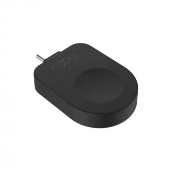 Fiksēts USB-C uzlādes adapteris FIXED FIXDW-AWAP-BK Apple Watch Powerstation Uni, kompakts nomaiņas risinājums