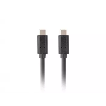 USB-C kabelis M/M 3.1 gen 2 0.5m 10Gb/s PD100W melns