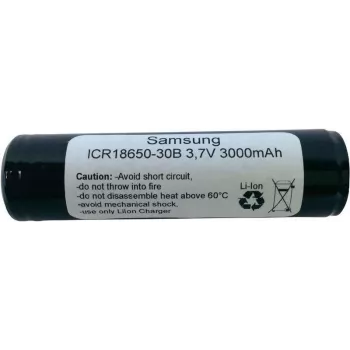 Akumulatora baterija Samsung ICR18650 3000 mAh 3,7 V — litija-jona elements