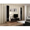 Cama slēgts Skapis VIGO '180' 180/40/30 balts/melns glancēts