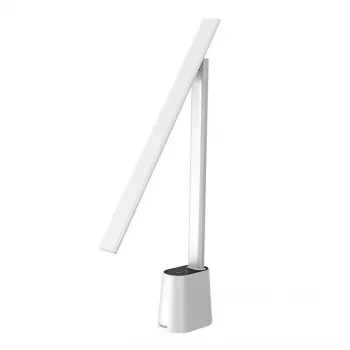 Galda lampa Baseus Smart Eye Folding Rechargeable White — salokāma LED lampa, uzlādējama, regulējama roka un galva