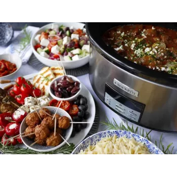 Lēnais katls Crock-Pot CSC063X 7.5 L, 320 W, nerūsējošā tērauda korpuss, keramikas izņemama bļoda