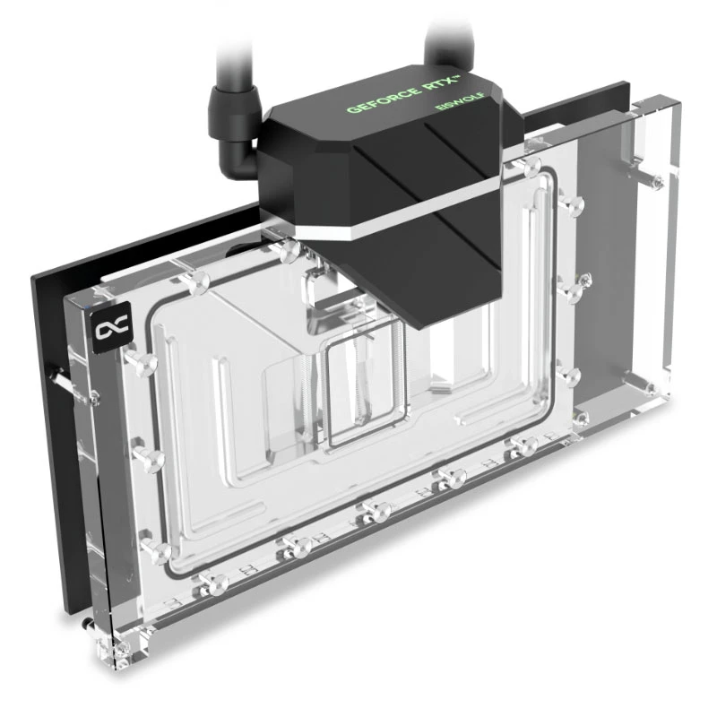 Ūdens bloks Alphacool 14488 Akrils, Misinš, Neilons Melns Caurspīdīgs