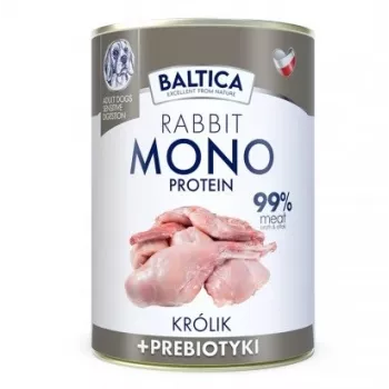 BALTICA Nutraceutic Monoprotein Rabbit ar prebiotikām - mitrā suņu barība - 400g