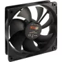 INTER-TECH F-120-S 120mm korpusa ventilators - Melns