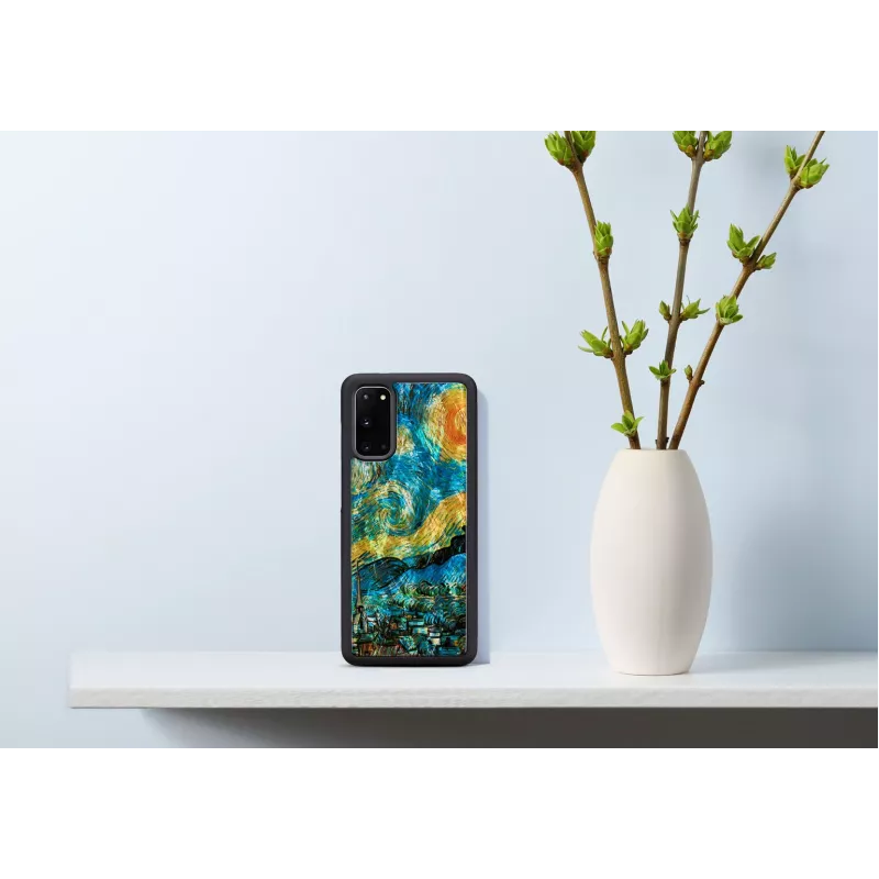 Aizsargmaciņš iKins Samsung Galaxy S20 — melns zvaigžņotās nakts dizains