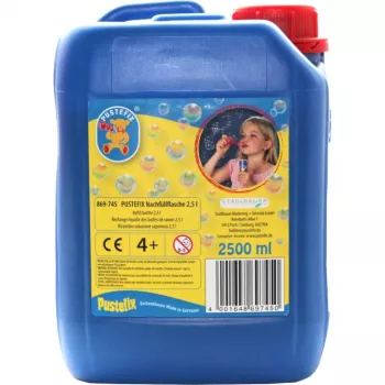 Pudeles uzpilde 2,5 litri, ziepju burbuļi