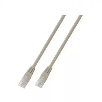 EFB-Elektronik RJ45 savienojuma kabelis Cat.6 U/UTP PVC CCA Pelēks 5m (K8100GR.5)