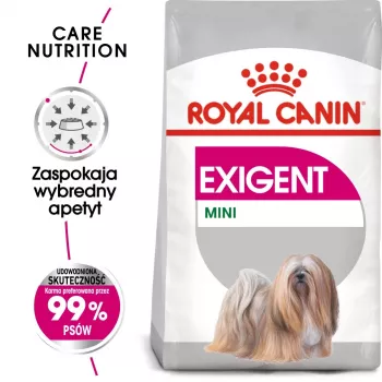 Sausā suņu barība Royal Canin Mini Exigent 1 kg — mazo šķirņu pieaugušiem suņiem