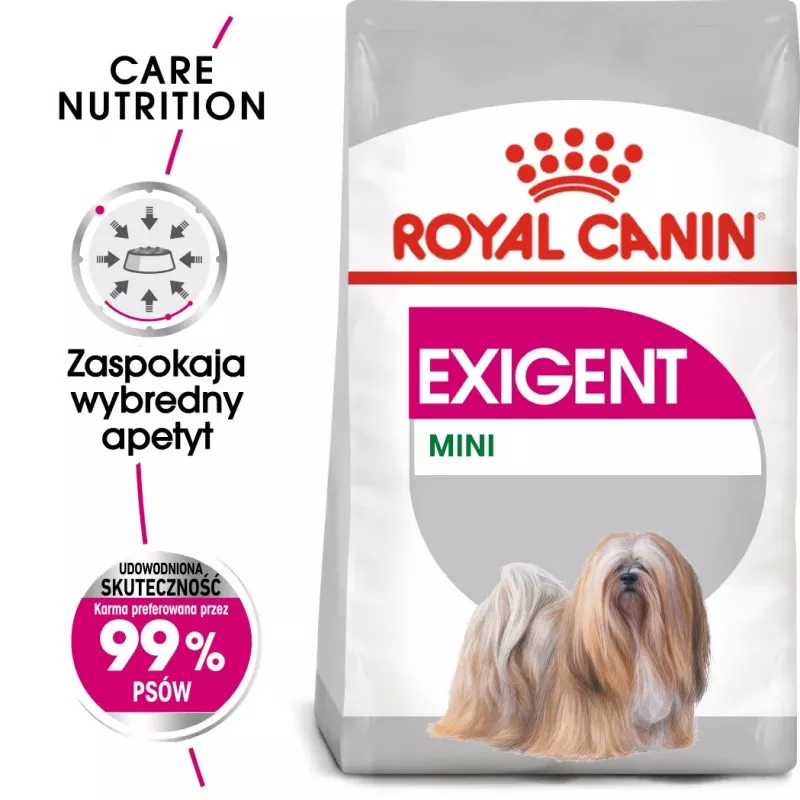 Sausā suņu barība Royal Canin Mini Exigent 1 kg — mazo šķirņu pieaugušiem suņiem