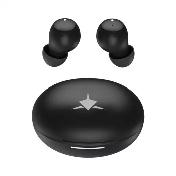 Baltās haizivs GEB-TWS-02 Vortex Black bezvadu austiņas