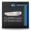 CableMod Classic spirālveida kabelis tastatūrai CM-CKCA-MLB-KLB150KLB-R, Micro USB – USB-A, 150 cm, zils (Spectrum Blue)