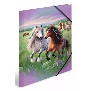 HERMA Elastīgā A3 kartona mape Horse World