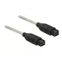 DeLOCK FireWire B/B 1.0m Pelēks kabelis