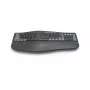 Bezvadu ergonomiskā tastatūra HAMA WK-900 Melna USB, kompakts izkārtojums