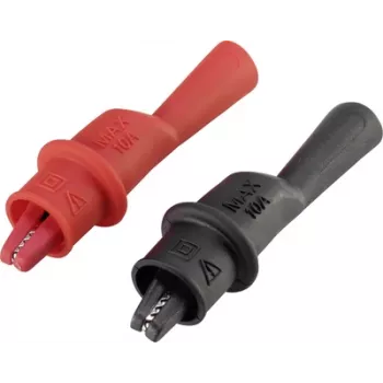 VOLTCRAFT Krokodilklemme Plug 4 mm CAT III 1000 V, CAT IV 600 V Melna, Sarkana MSK-104 (VC-8083495)
