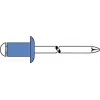 Aklā kniede GESIPA 6310478 Tērauds/Tērauds 4×12 mm plakana galva 6.5–8.5 mm