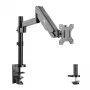 Galda monitora stiprinājums MACLEAN MC-775 32 collu (81,3 cm) ekrāniem, VESA 75x75–100x100, līdz 8 kg, pelēks