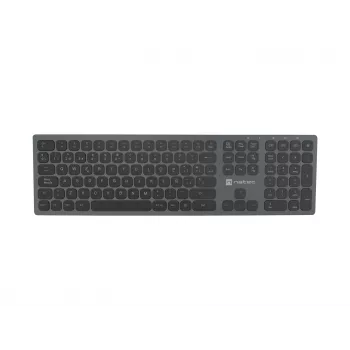 NATEC NKL-1830 Bezvadu tastatūra RF/Bluetooth QWERTY spāņu, melna/pelēka