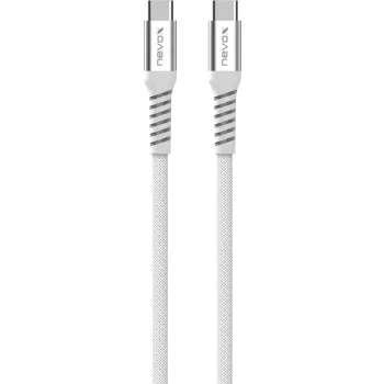 USB-C uz USB-C kabelis Nevox 2478 — USB 2.0, 48V 5A, 240W, vīriešu-vīriešu