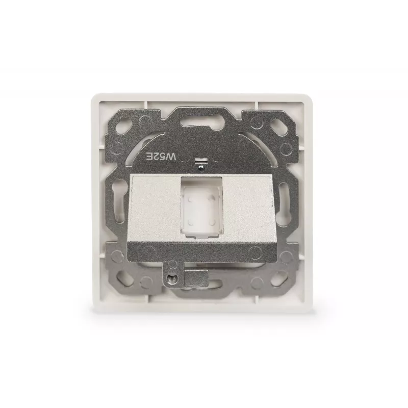 Digitus sienas plāksne Keystone moduļiem, Vācu tips, vidējā plāksne 50x50 mm, rāmis 80x80 mm | DN-93811