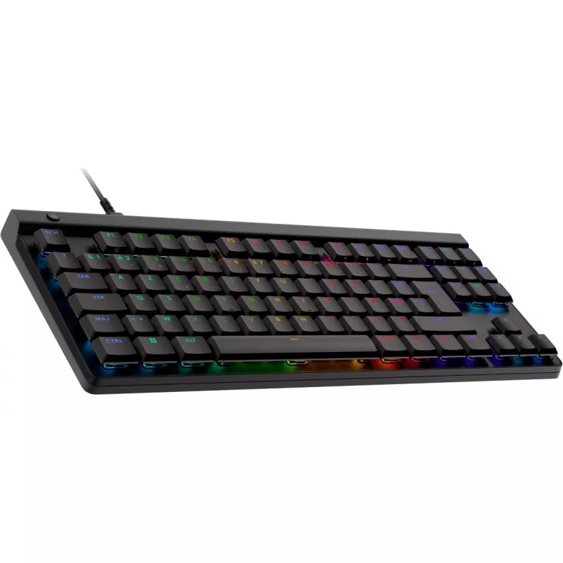 Logitech G G515 TKL tastatūra spēlēm USB AZERTY franču melna mehāniska RGB