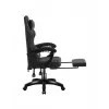 Spēļu krēsls huzaro Force 3.7 Carbon Black — ergonomisks, regulējams augstums 107.5–116.5 cm, 5 riteņi, jostas un kakla spilveni