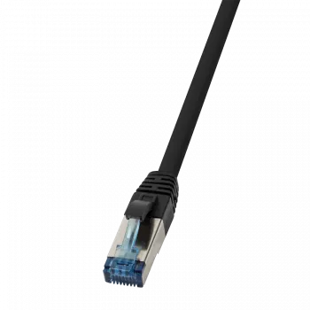 Tīkla kabelis LogiLink CQ6055S RJ-45 Cat6a 2 m Melns