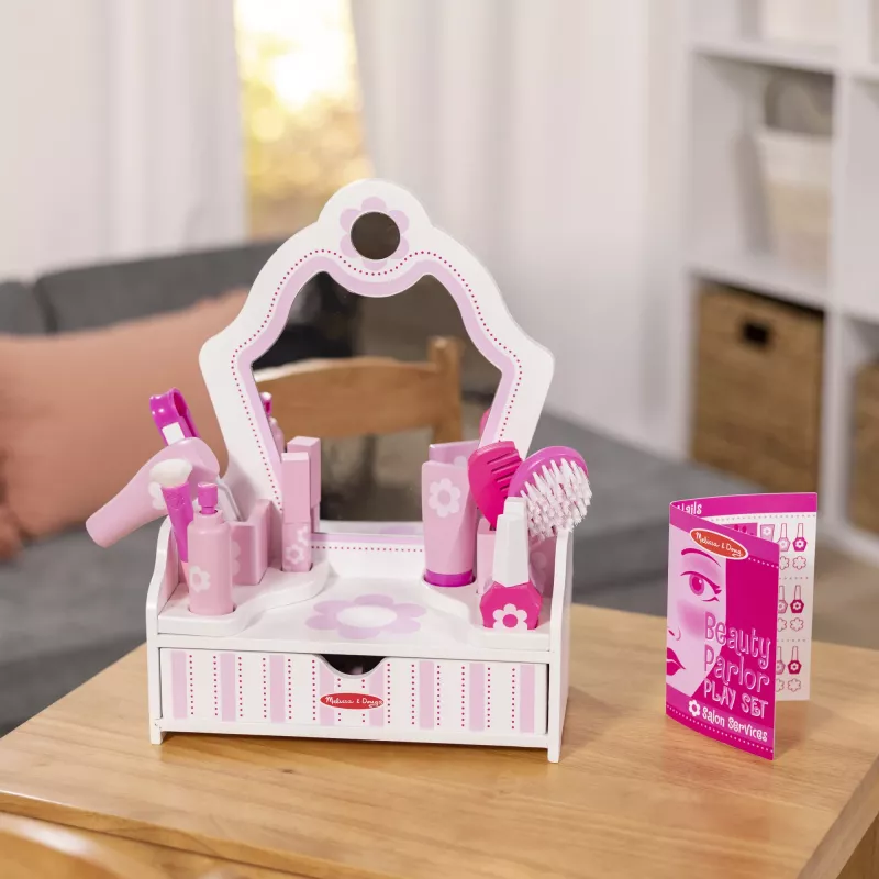 Melissa & Doug - Skaistumkopšanas salona komplekts, lomu spēle