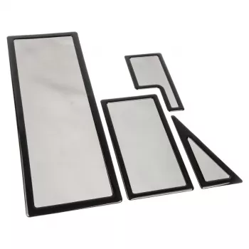 Putekļu filtru komplekts DEMCiflex NZXT Switch 810, melns uz melna, nomaiņas filtri