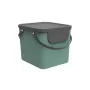 Atkritumu konteiners rotho Albula 40 L taisnstūrveida plastmasas, zaļš, 40 L, 400×358×340 mm